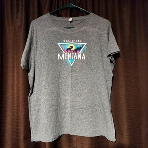 Womens gray destination tee